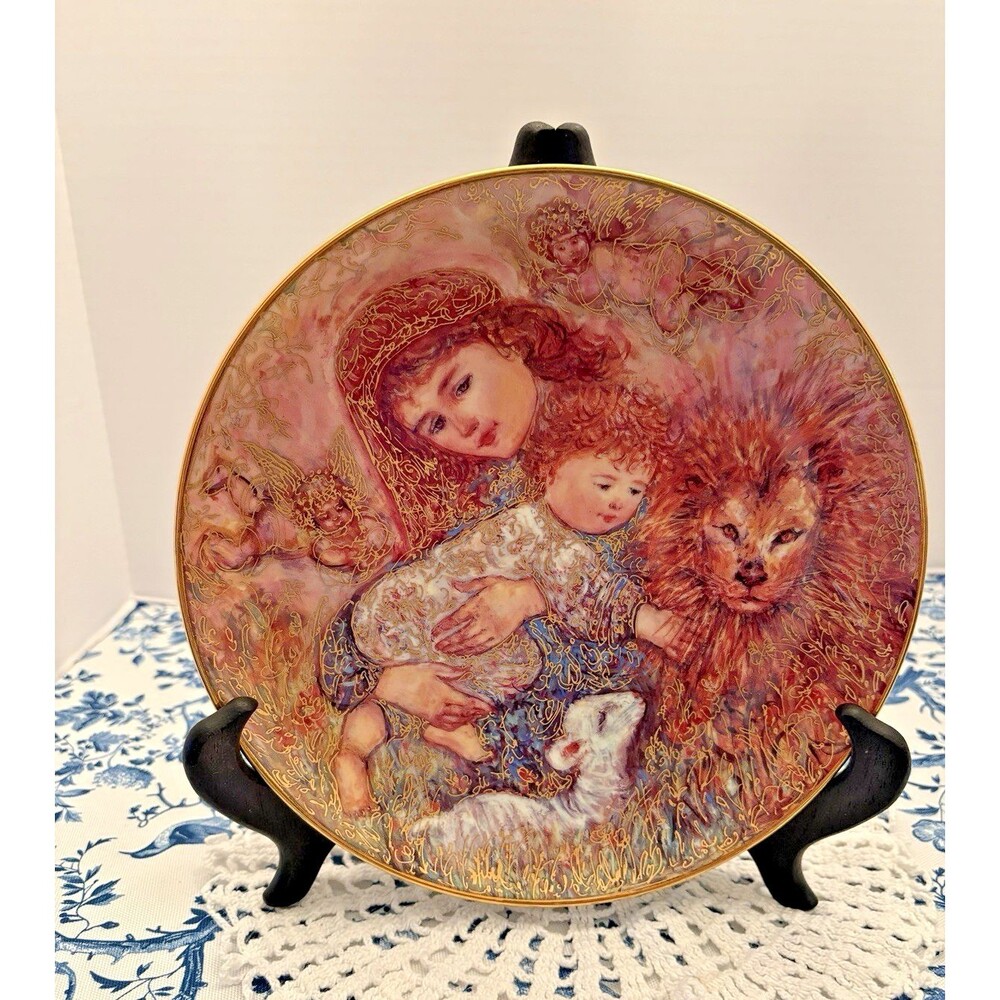 Edna Hibel "The Wonder Of Peace" Second In Series.  Limited Edition